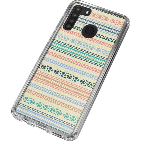 Summer Pattern Galaxy A21 Clear Case