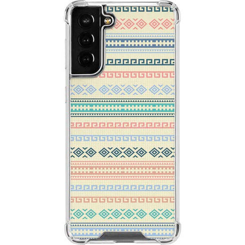 Summer Pattern Galaxy S21 FE Clear Case