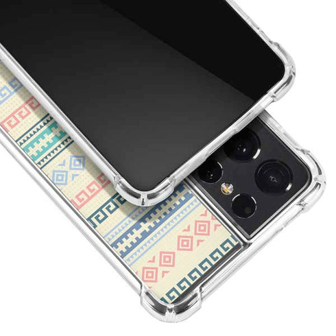 Summer Pattern Galaxy S21 Ultra 5G Clear Case
