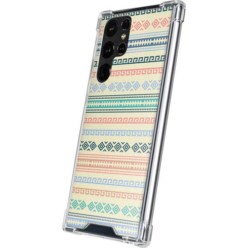 Summer Pattern Galaxy S22 Ultra Clear Case