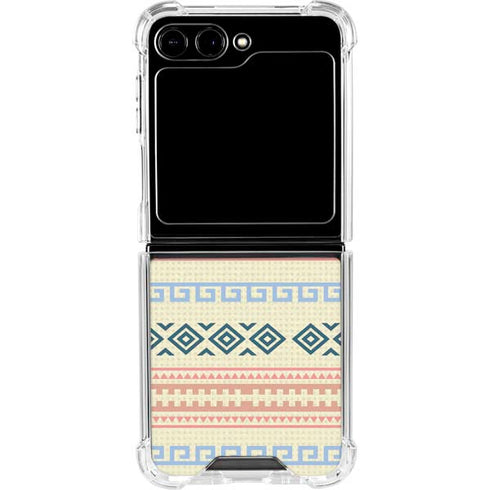 Summer Pattern Galaxy Z Flip5 5G Clear Case