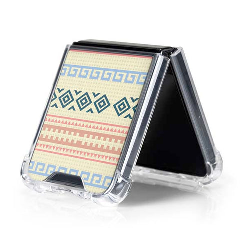Summer Pattern Galaxy Z Flip5 5G Clear Case