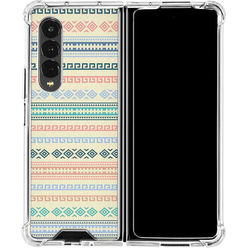 Summer Pattern Galaxy Z Fold4 5G Clear Case