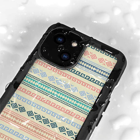 Summer Pattern iPhone 15 Plus Waterproof Case