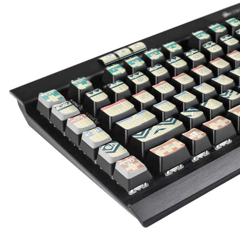 Summer Pattern K95 RGB PLATINUM Mechanical Gaming Keyboard Skin