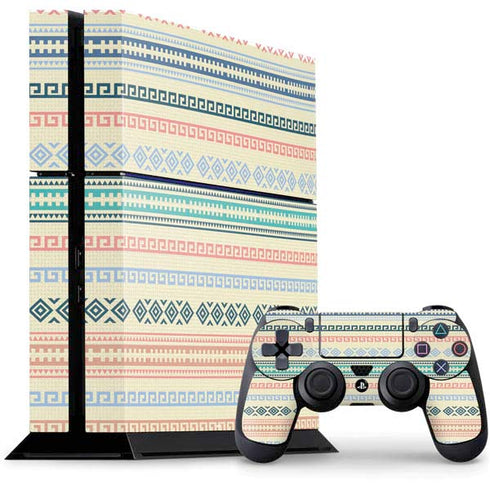 Summer Pattern PS4 Console and Controller Bundle Skin