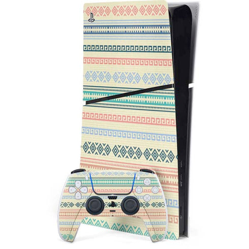 Summer Pattern PS5 Slim Digital Edition Console Skin