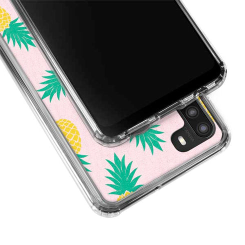 Summer Pineapples Galaxy A21 Clear Case