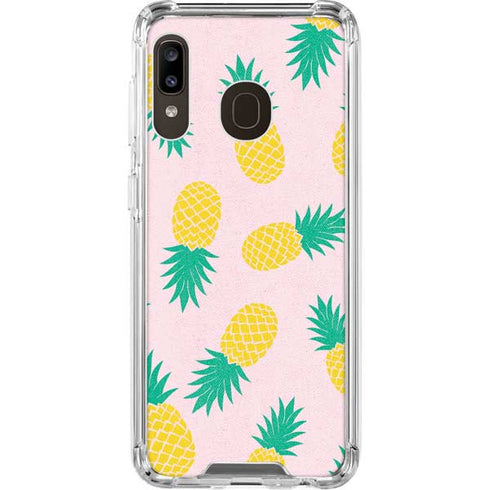 Summer Pineapples Galaxy A30 Clear Case