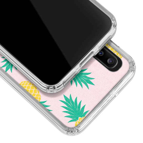 Summer Pineapples Galaxy A30 Clear Case