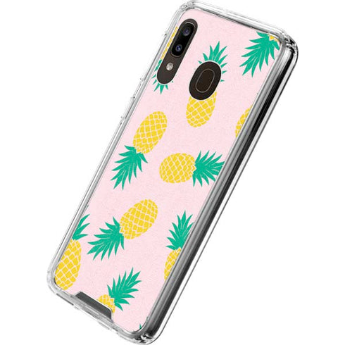 Summer Pineapples Galaxy A30 Clear Case