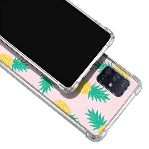 Summer Pineapples Galaxy A51 5G Clear Case