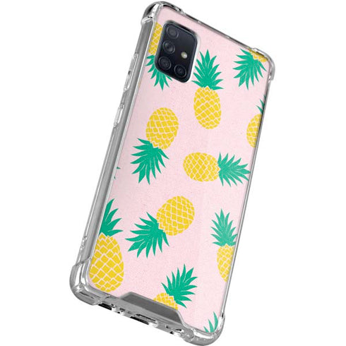 Summer Pineapples Galaxy A71 5G Clear Case