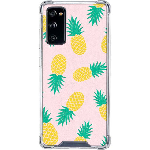 Summer Pineapples Galaxy S20 FE Clear Case