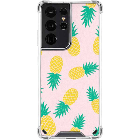 Summer Pineapples Galaxy S21 Ultra 5G Clear Case