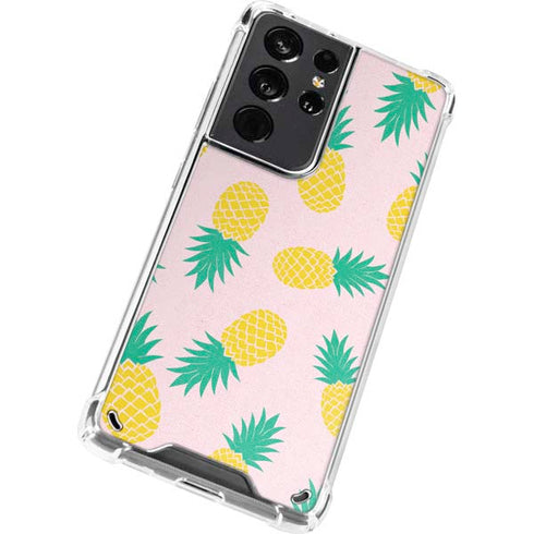 Summer Pineapples Galaxy S21 Ultra 5G Clear Case