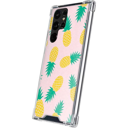 Summer Pineapples Galaxy S22 Ultra Clear Case