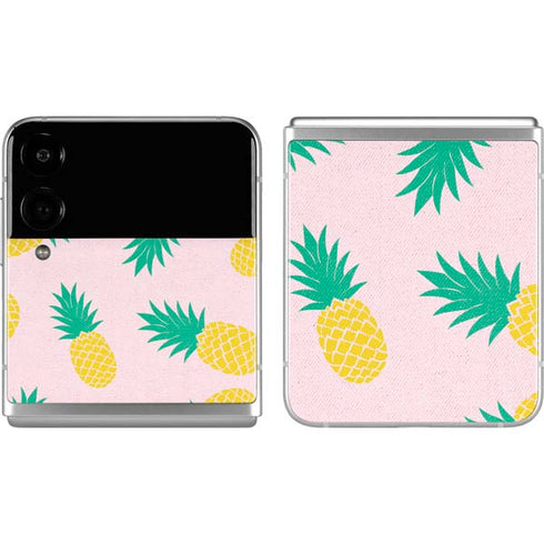 Summer Pineapples Galaxy Z Flip4 5G Skin
