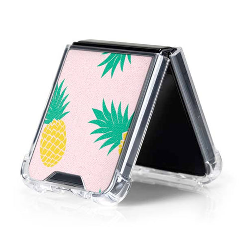 Summer Pineapples Galaxy Z Flip5 5G Clear Case