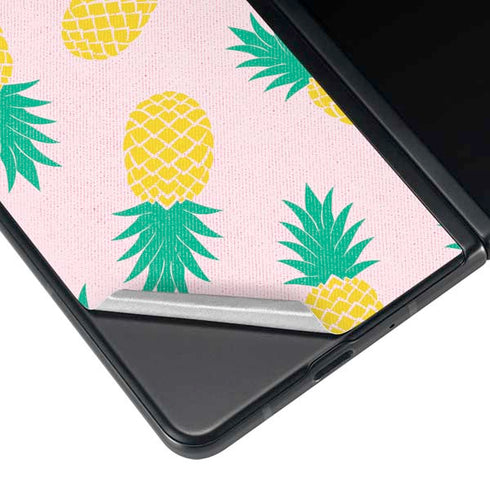 Summer Pineapples Galaxy Z Fold4 5G Skin