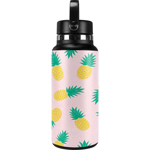 Summer Pineapples Hydro Flask 32oz Wide Mouth Skin