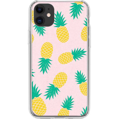 Summer Pineapples iPhone 11 Clear Case