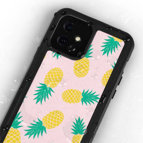 Summer Pineapples iPhone 12 Mini Waterproof Case