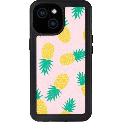 Summer Pineapples iPhone 13 Mini Waterproof Case