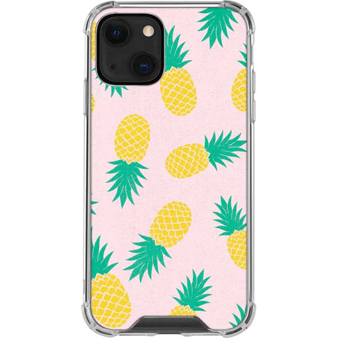 Summer Pineapples iPhone 14 Plus Clear Case