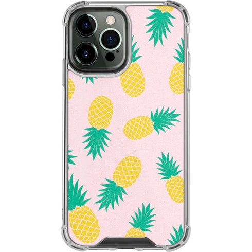 Summer Pineapples iPhone 14 Pro Max Clear Case