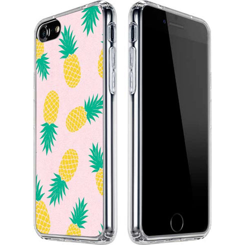 Summer Pineapples iPhone SE (2nd & 3rd Gen) Clear Case