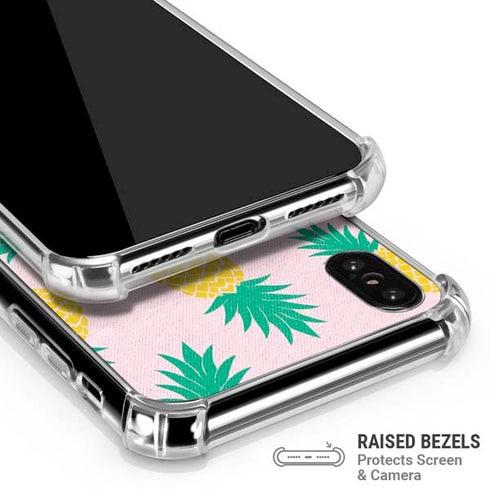 Summer Pineapples iPhone XS Max Clear Case