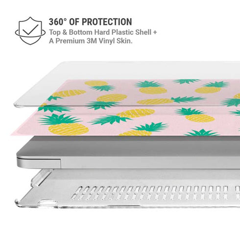 Summer Pineapples MacBook Air 15in (2023-2025) Case plus Skin