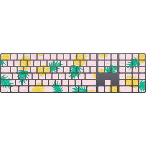 Summer Pineapples Magic Keyboard with Numeric Keypad Skin