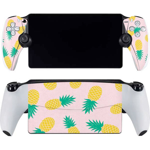 Summer Pineapples PlayStation Portal Remote Player Skin