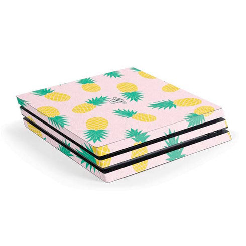 Summer Pineapples PS4 Pro Console Skin