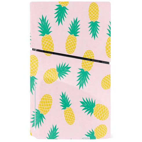 Summer Pineapples PS5 Slim Disk Console Skin