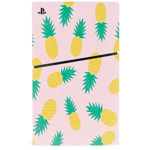 Summer Pineapples PS5 Slim Digital Edition Bundle Skin