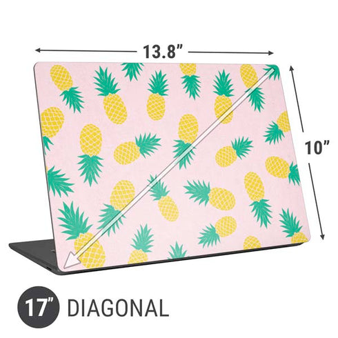 Summer Pineapples Universal Laptop 17in (13.8 x 10in) Skin