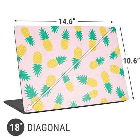 Summer Pineapples Universal Laptop 18in (14.6 x 10.6in) Skin