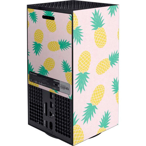 Summer Pineapples Xbox Series X Console Skin