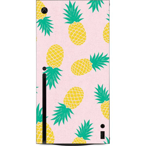 Summer Pineapples Xbox Series X Console Skin