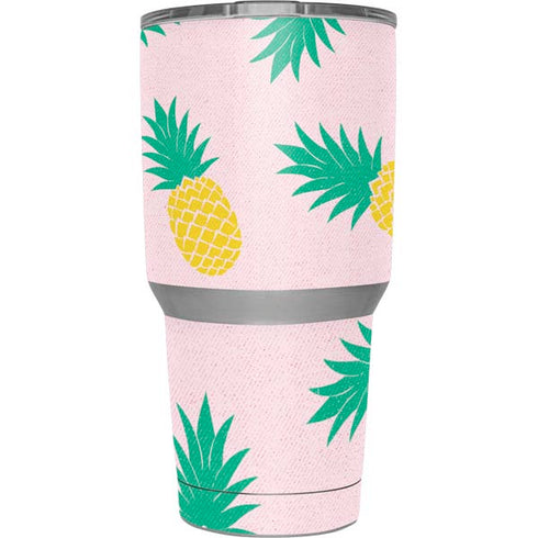 Summer Pineapples Yeti 30oz Rambler Tumbler Skin