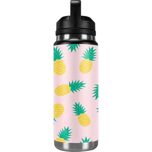 Summer Pineapples YETI Rambler 26oz Bottle Skin