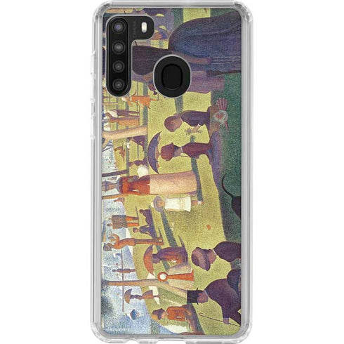 Georges Seurat Sunday Afternoon on the Island of La Grande Jatte Galaxy A21 Clear Case