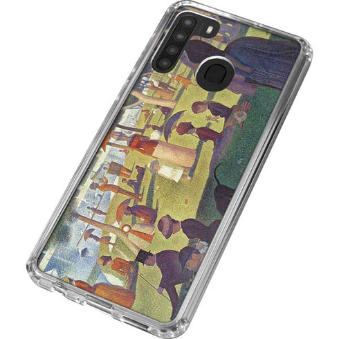 Georges Seurat Sunday Afternoon on the Island of La Grande Jatte Galaxy A21 Clear Case