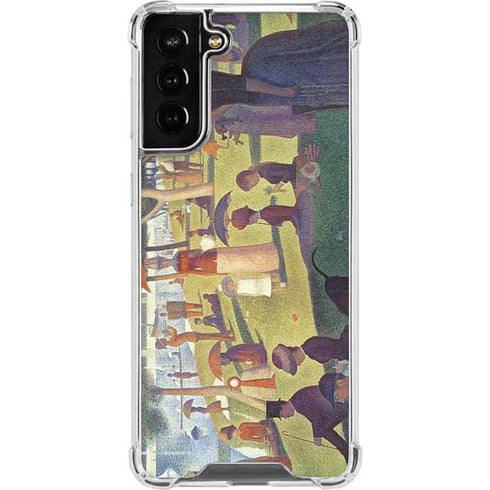 Georges Seurat Sunday Afternoon on the Island of La Grande Jatte Galaxy S21 FE Clear Case