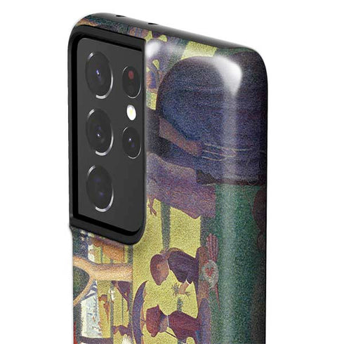 Georges Seurat Sunday Afternoon on the Island of La Grande Jatte Galaxy S21 Ultra 5G Pro Case