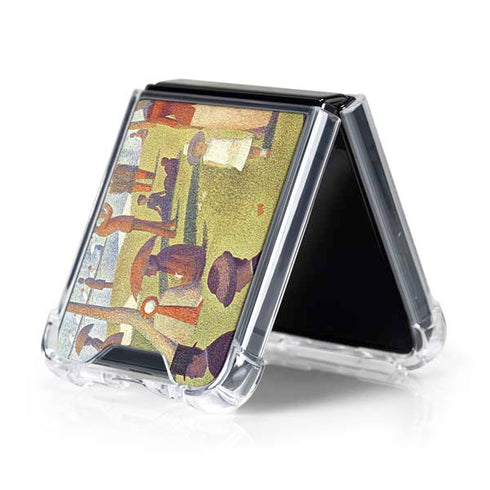 Georges Seurat Sunday Afternoon on the Island of La Grande Jatte Galaxy Z Flip5 5G Clear Case