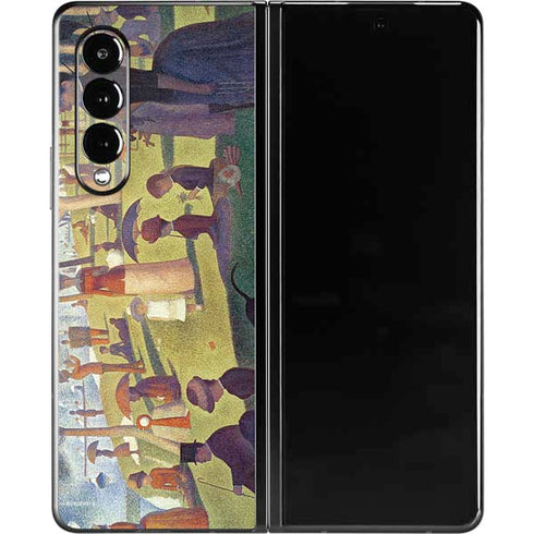 Georges Seurat Sunday Afternoon on the Island of La Grande Jatte Galaxy Z Fold3 5G Skin